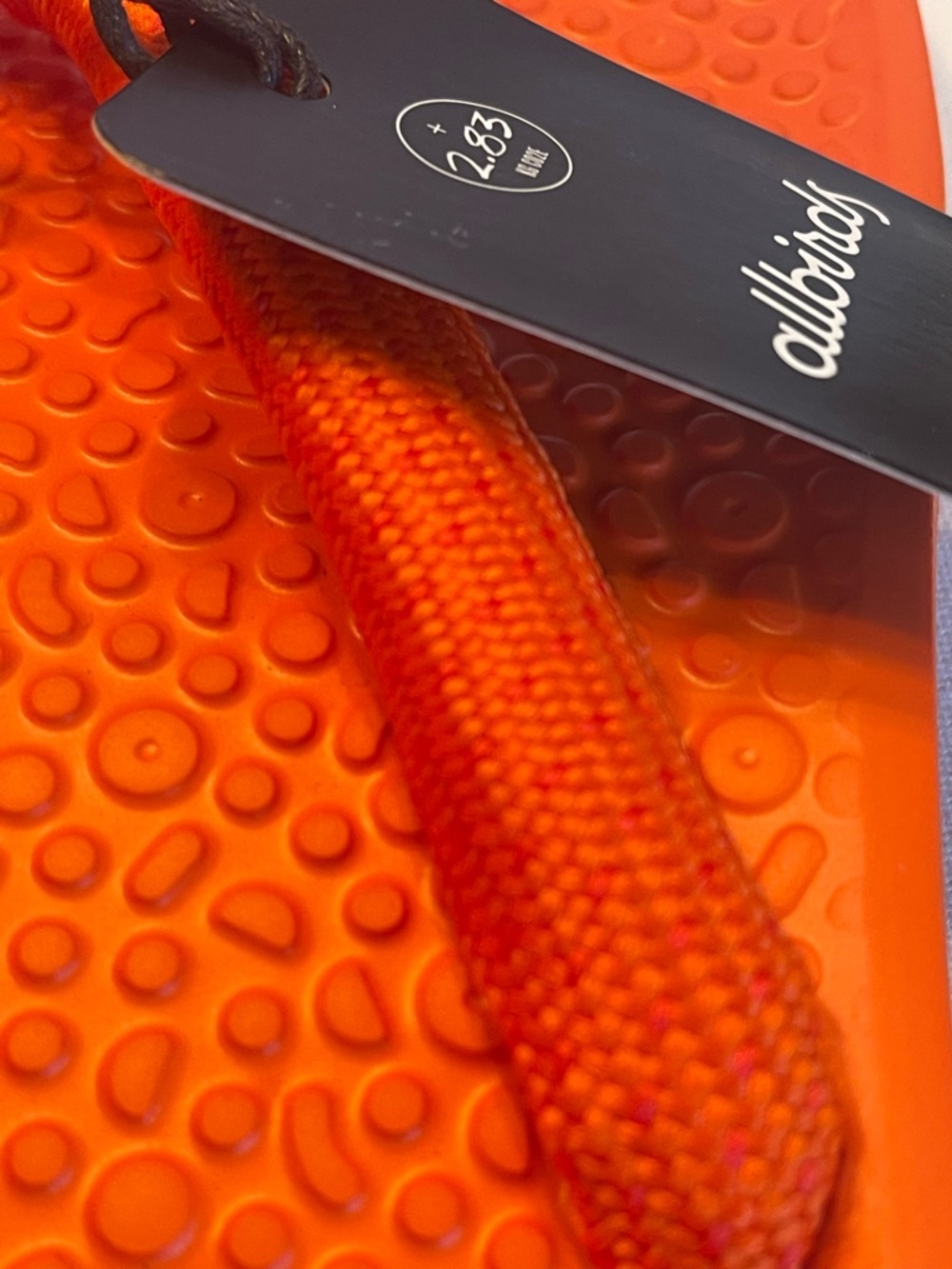 ALLBIRDS SUGAR ZEFFERS 2 FLIP FLOPS UNISEX SIZE 11 BUOYANT ORANGE - Picture 6 of 8